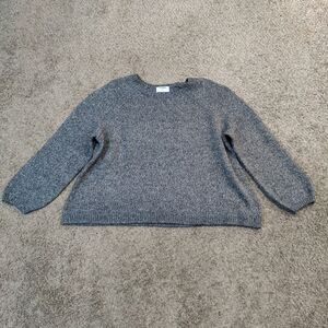 Old Navy Gray Crewneck Thick Knit Sweater